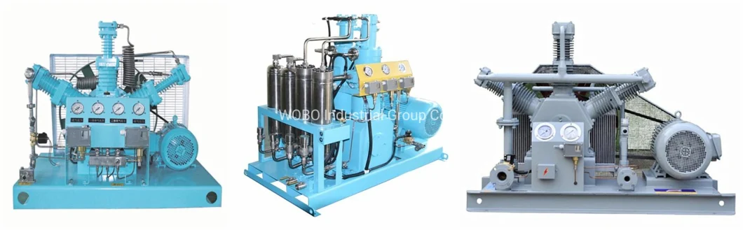 Skid-Mounted 20m3/H 30m3/H Totally Oil Free Hydrogen Nitrogen Oxygen Booster